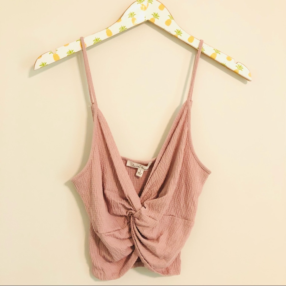Knot Taupe Crop Top